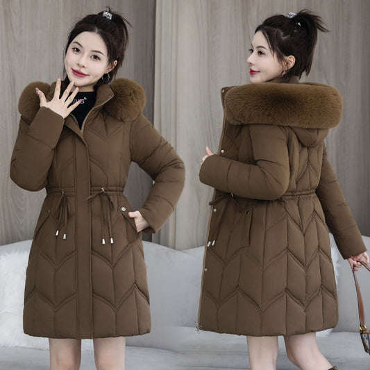 r Coat Mid-length Thickened Cotton Jacket