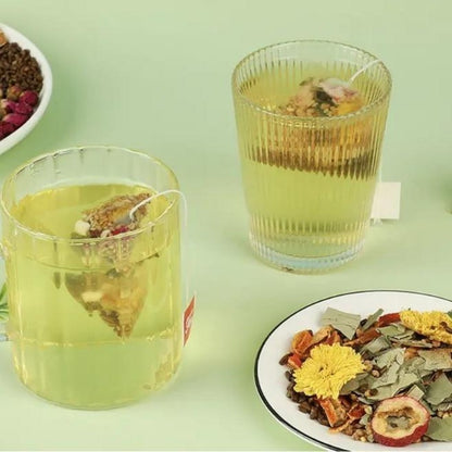 Winter Melon Lotus Leaf Tea 20 Bags- Oil-Removing And Fat-Reducing Tea. Contains Chrysanthemum, Winter Melon, Tangerine Peel, Cassia Seed, Hawthorn, Buckwheat, Double Red Rose, Lotus Leaf, And Lemo