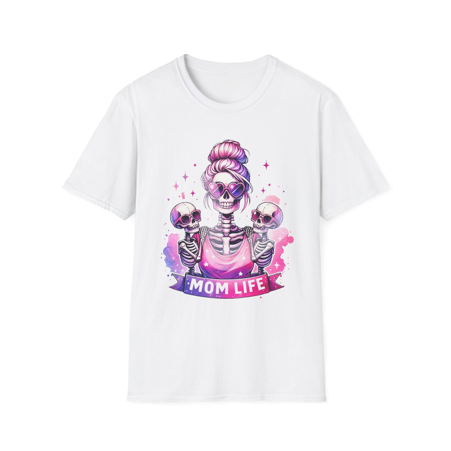 Mom Life Skeleton T-Shirt, Unisex Tee for Moms, Halloween Shirt, Gift for Mothers, Casual Graphic Top, Fun Mom Apparel