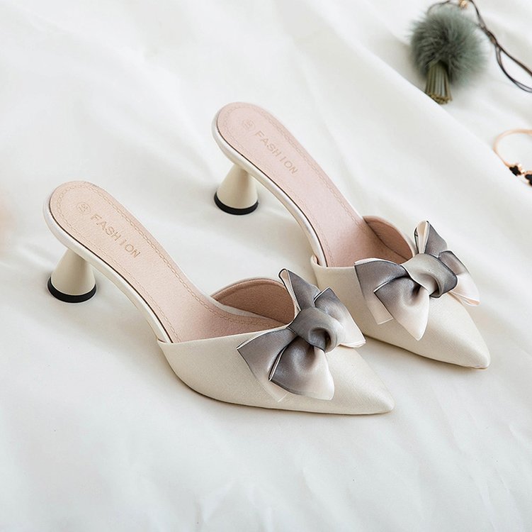 New Pointed-toe Bowknot High Heel Sandals For Women