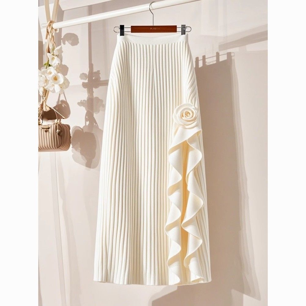 High-waisted, Milky-soft, Sexy Mid-length Skirt
