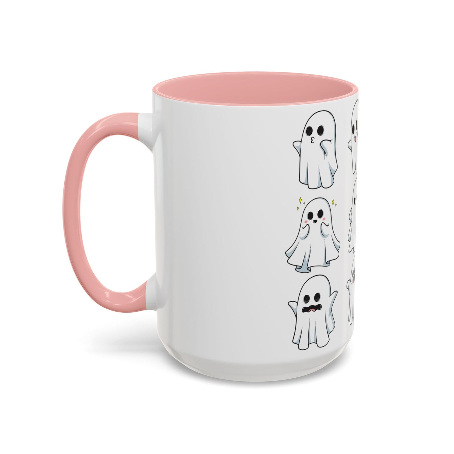 Halloween Ghost Accent Coffee Mug - Fun Ghost Design for Spooky Season, Cute Mug for Halloween Decor, Gift for Friends, Fun Halloween Party