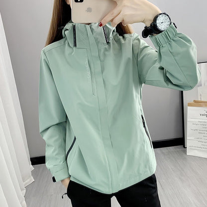 Men's And Women's Waterproof Windproof Jacket Live Jacket Jacket Printable