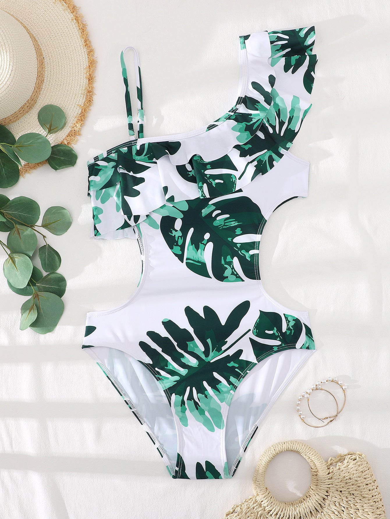 Printed Bikini Swimwear Ladies One Piece