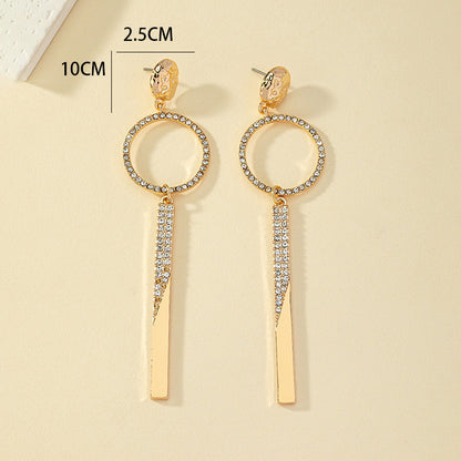 Diamond Elegant Geometric Women's Earrings