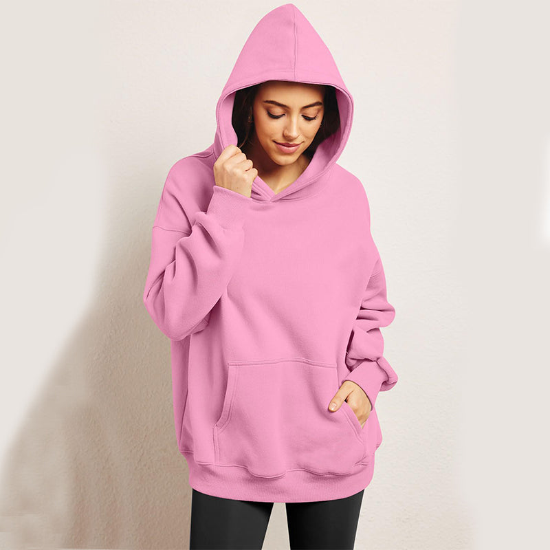 Womens Loose Sweatshirts With Pocket Long Sleeve Pullover Hoodies Sweaters Winter Fall Outfits Sports Clothes