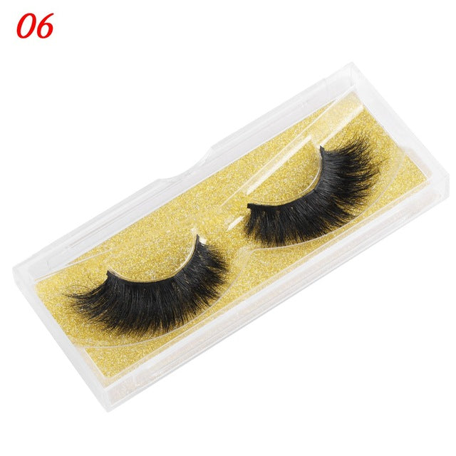 Eyelashes 25mm Wispy Fluffy Fake Lashes