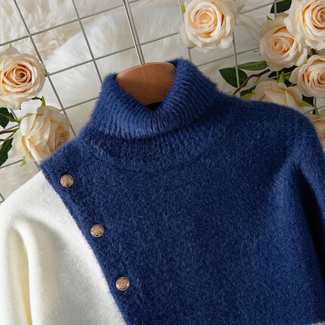 Autumn And Winter Loose Casual Polo Collar Sweater