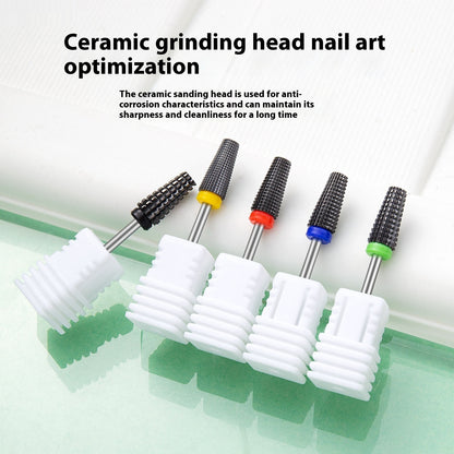 Black Ceramic Nail Polish Head For Removing Nails