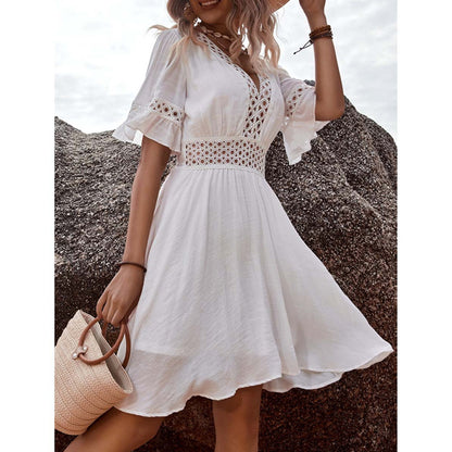 Lace Bohemian Casual Vacation Style Dress