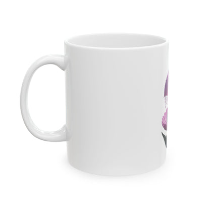 Flowering Hummingbird Ceramic Mug - Floral Coffee Cup, Nature Lover Gift, Botanical Tea Mug, Perfect for Mother's Day, Birthday