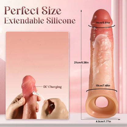 7-inch Ultra Thick Simulator With Small Glands, Double-layer Silicone Large Simulator With Suction Cups