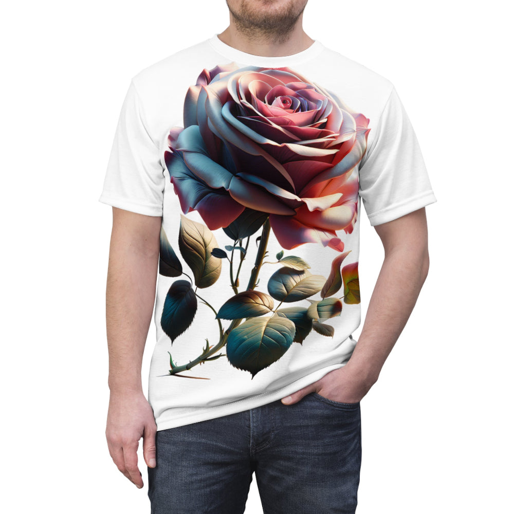 Artistic Rose Unisex Tee - Flower Design for Nature Lovers
