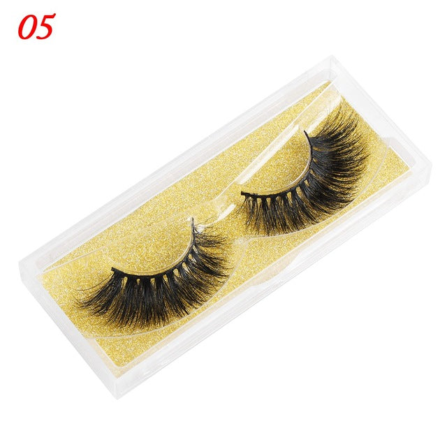 Eyelashes 25mm Wispy Fluffy Fake Lashes