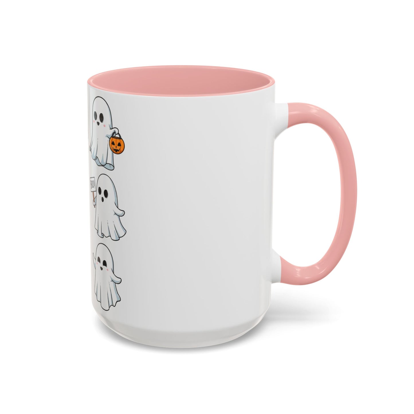 Halloween Ghost Accent Coffee Mug - Fun Ghost Design for Spooky Season, Cute Mug for Halloween Decor, Gift for Friends, Fun Halloween Party