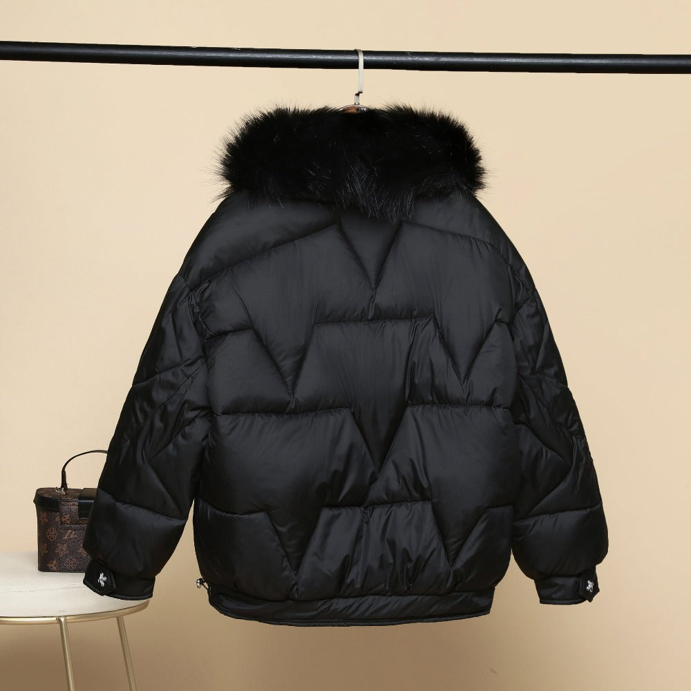 Glossy Warm winter Cotton Jacket Coat