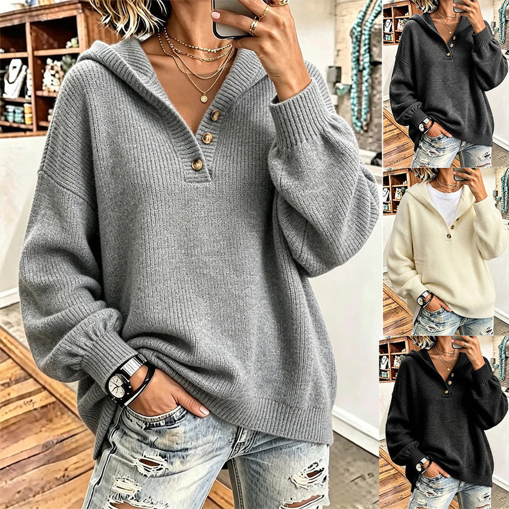 Women's Knitted New-Style Hooded Sweater