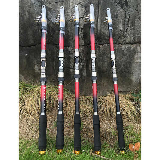 Super Hard Telescopic Rod Carbon Fiber For Sea Fishing