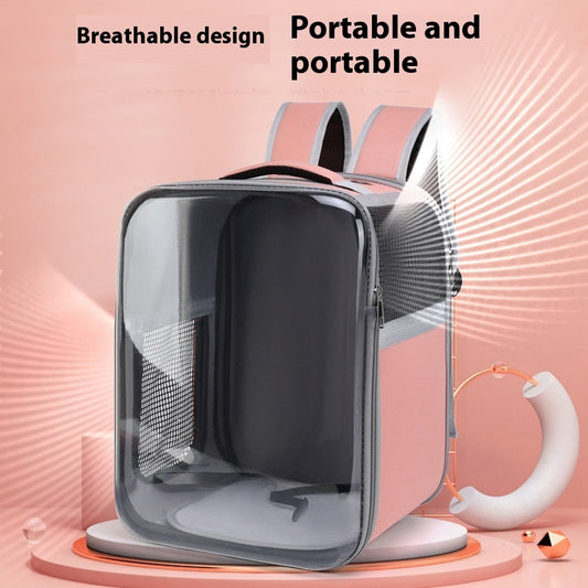 Cat Cage Fully Transparent Portable Cat Bag Backpack