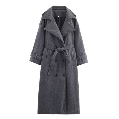 Women's Double-breasted Wool Coat