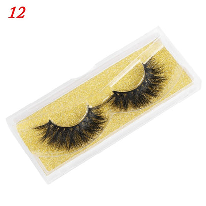 Eyelashes 25mm Wispy Fluffy Fake Lashes