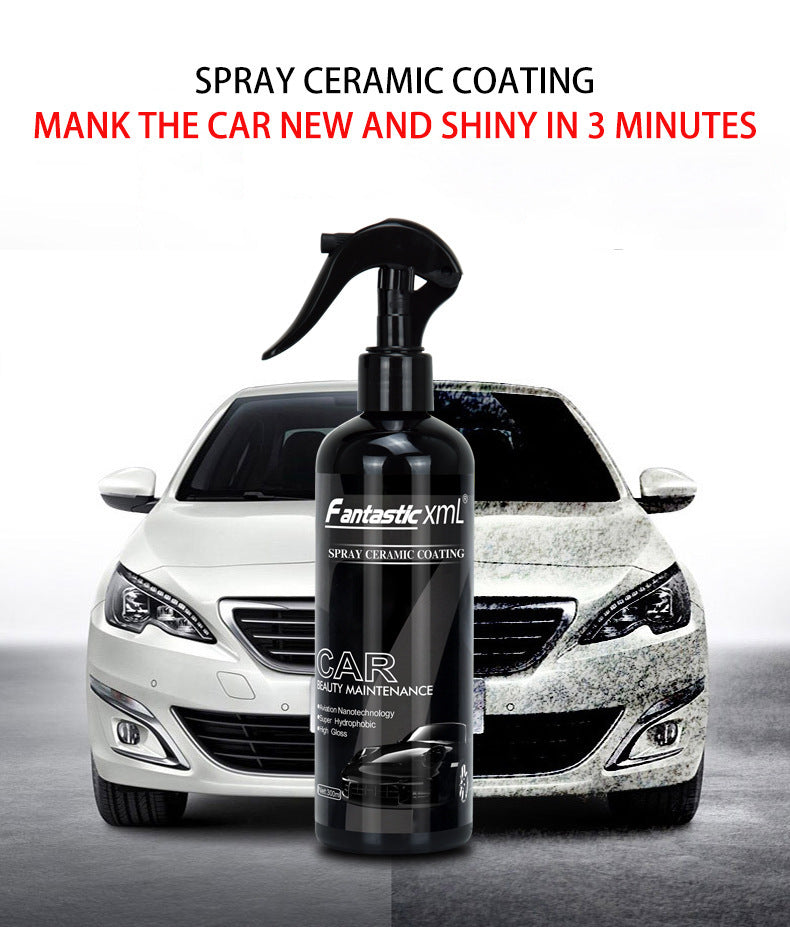 Crystal Quick-acting Liquid Black And White Car Only Spray Waxing