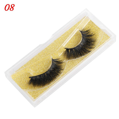 Eyelashes 25mm Wispy Fluffy Fake Lashes