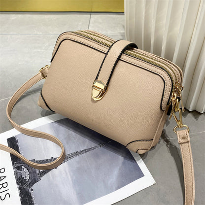 Women's Fashion Large Capacity Solid Color Shoulder Crossbody Bag