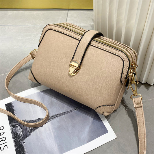 Women's Fashion Large Capacity Solid Color Shoulder Crossbody Bag