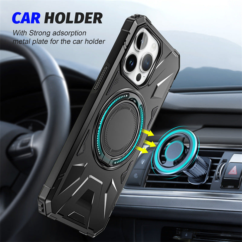 Bracket Drop-resistant Magnetic Phone Case