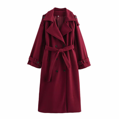 Women's Double-breasted Wool Coat