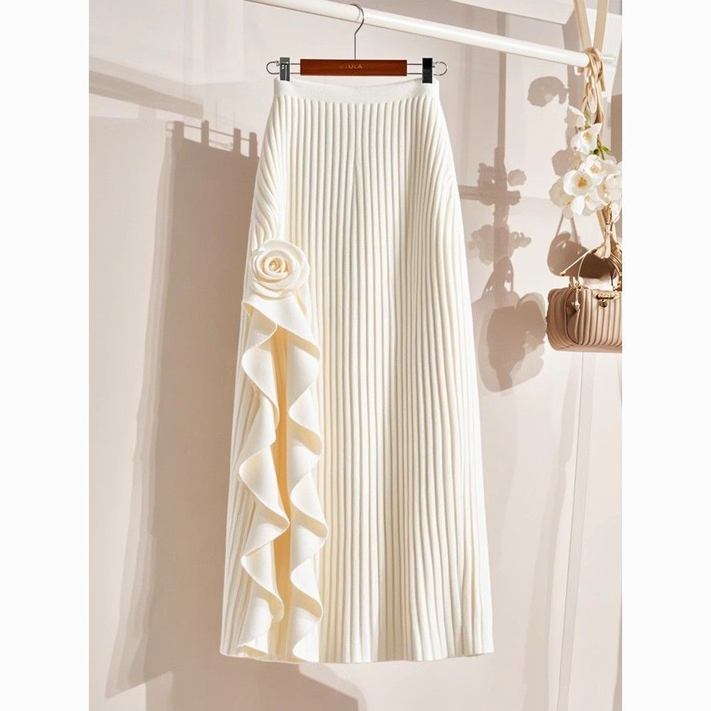 High-waisted, Milky-soft, Sexy Mid-length Skirt