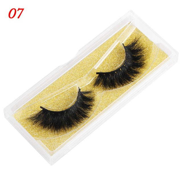 Eyelashes 25mm Wispy Fluffy Fake Lashes