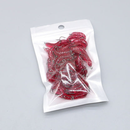 Lure With Hook Mealworm Suit