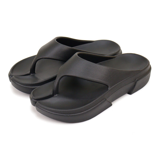 Thick-soled Horseshoe Flip Flops Comfortable Soft Couple