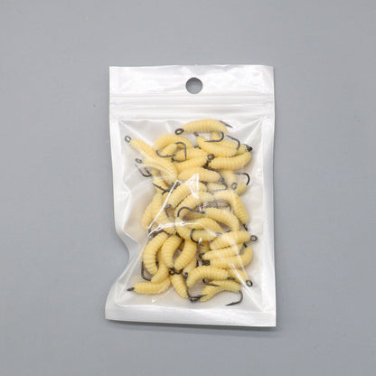 Lure With Hook Mealworm Suit