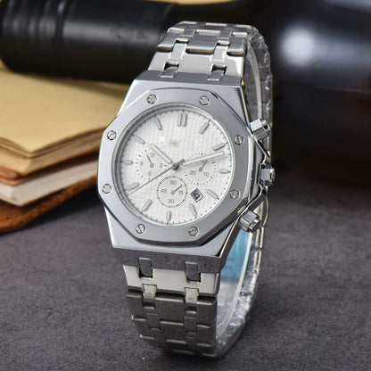 Stainless Steel Calendar Men's A Quartz Watch