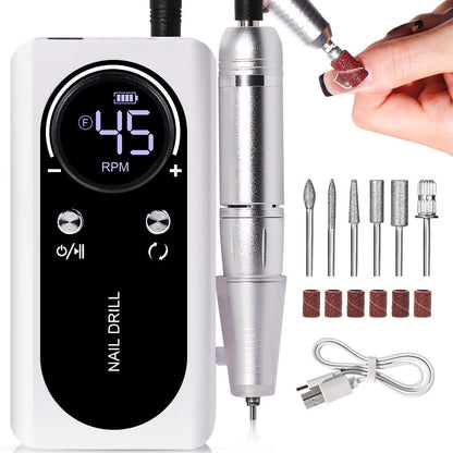 Nail Grinding Machine V2 Electric Rechargeable Nail Grinding Machine Nail Art Tool Suit