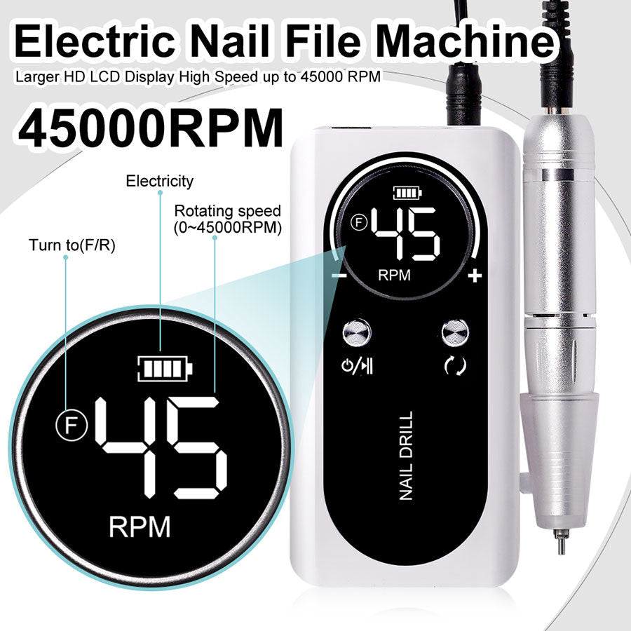 Nail Grinding Machine V2 Electric Rechargeable Nail Grinding Machine Nail Art Tool Suit