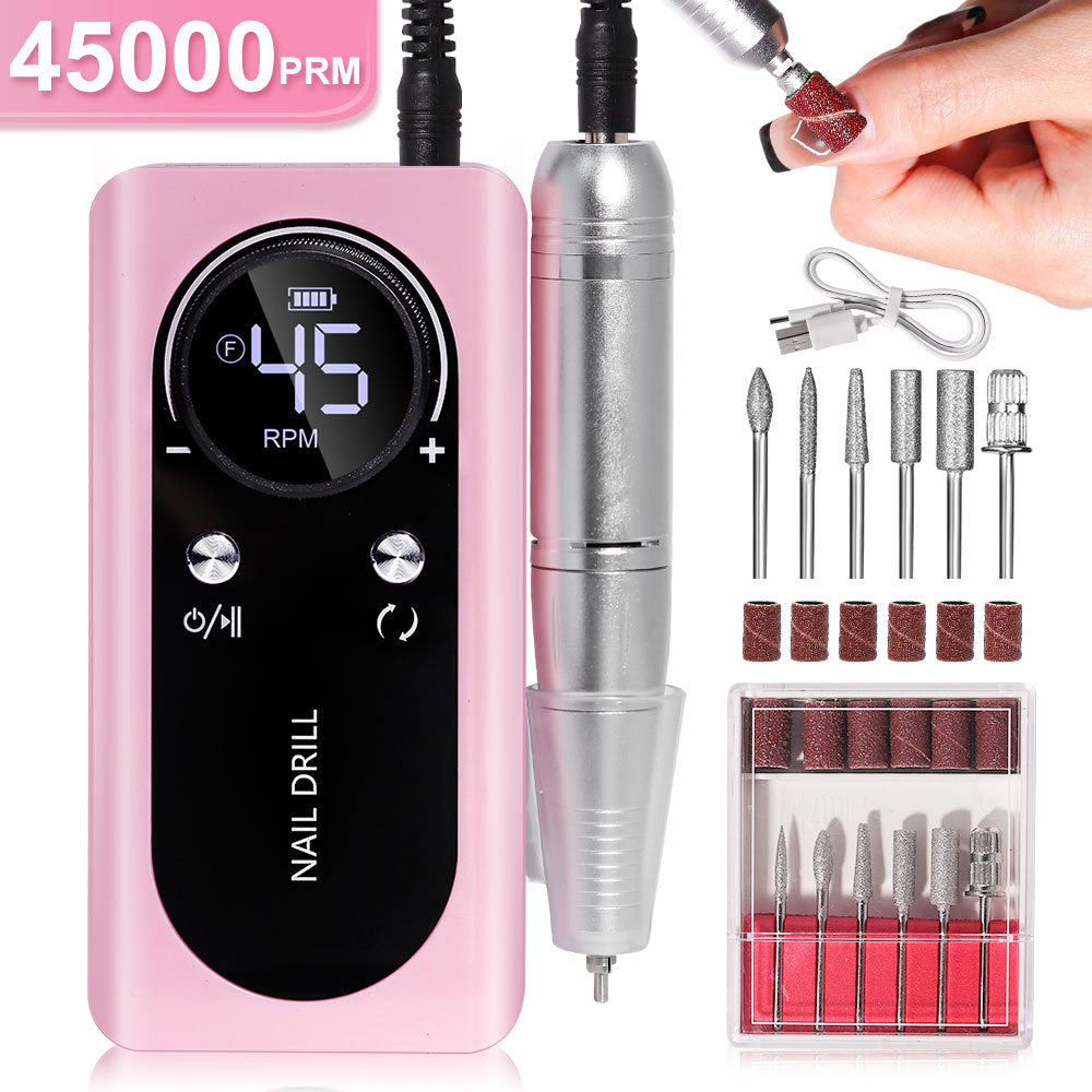 Nail Grinding Machine V2 Electric Rechargeable Nail Grinding Machine Nail Art Tool Suit