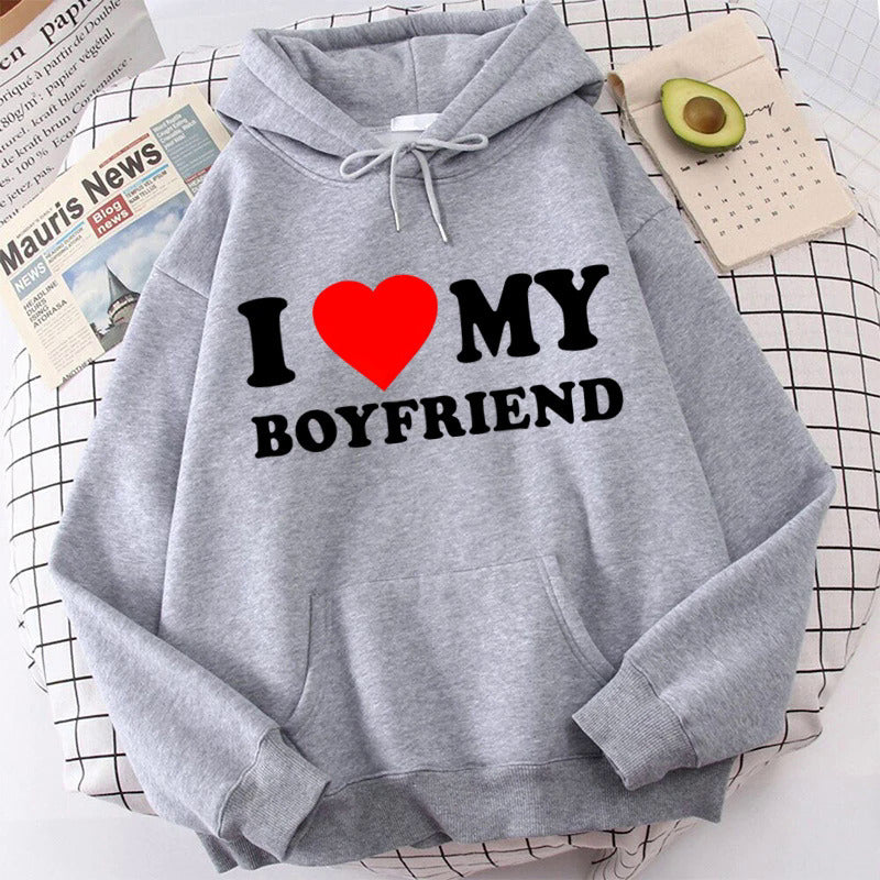 I Love My Boyfriend Girlfriend Hoodie