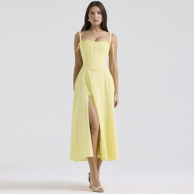Fashion Split Sling Dress Women