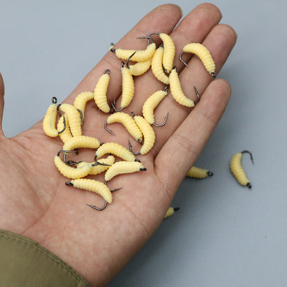Lure With Hook Mealworm Suit