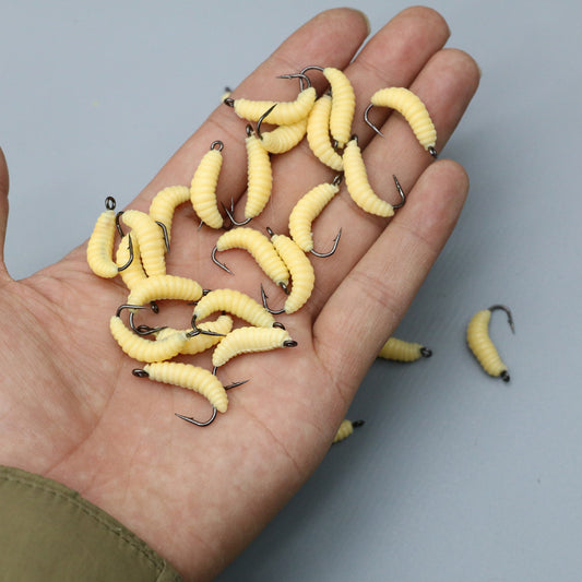 Lure With Hook Mealworm Suit