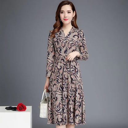 Women's New Long Printed Loose Dress