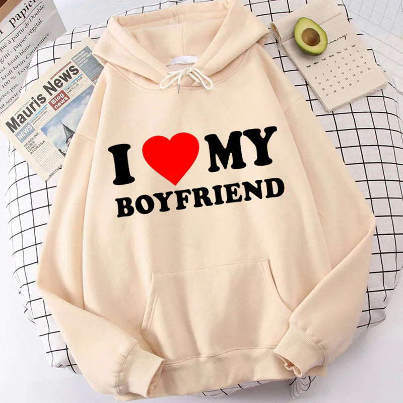 I Love My Boyfriend Girlfriend Hoodie