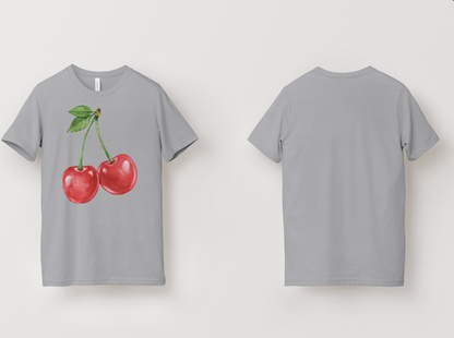 Sweet Cherry Graphic T-Shirt – Cute Red Fruit Aesthetic Tee