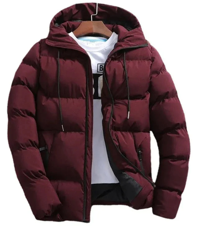 Men's Cotton Padded Hooded Jacket