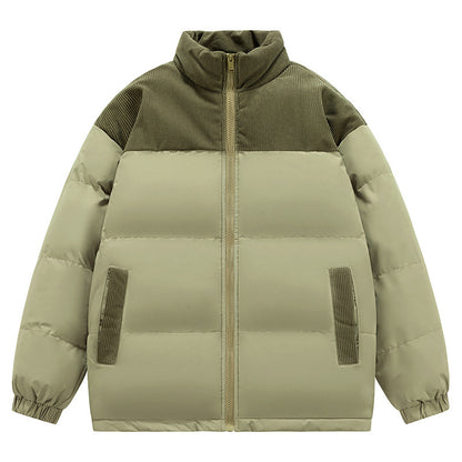 Winter Male New Cotton Clothing Thick Loose Hoodie Padded Coat