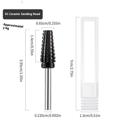 Black Ceramic Nail Polish Head For Removing Nails
